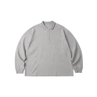 Spring New Men's Long-sleeved POLO Collar Middle-aged and Old Large Loose Olid Color Top Collar Patchwork Pocket Casual