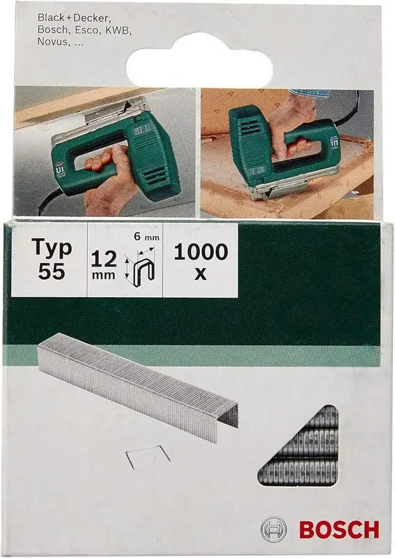ZSZYWKI TYPU 55 1000 SZT. DO ZSZYWACZA 6X1.08X12MM DREWNO