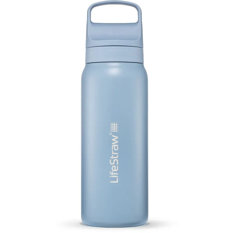 LifeStraw Go 2.0 Stainless Steel Water Filter Bottle 700ml, niebieski