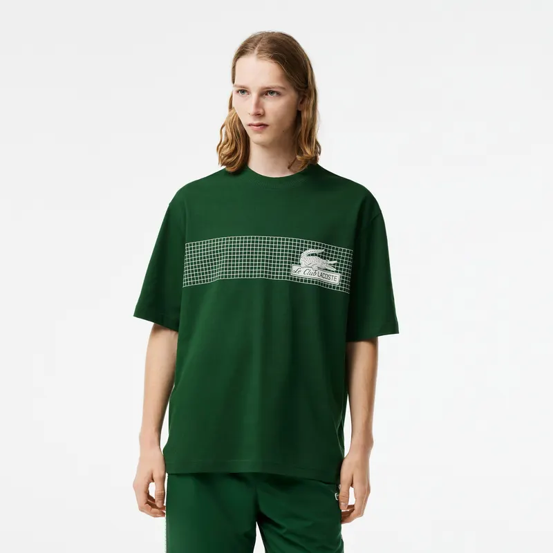Lacoste T-Shirt Unisex Męskie Zielony