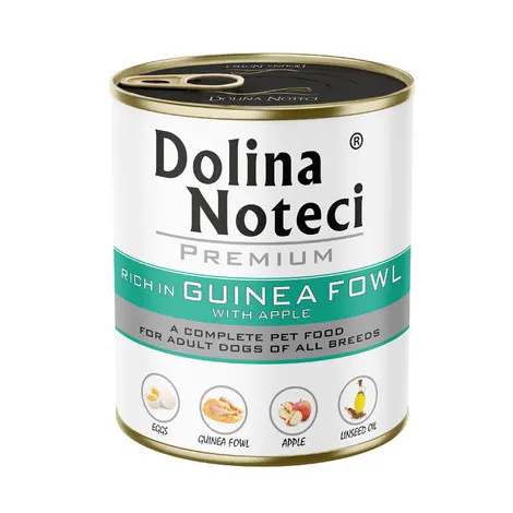 DOLINA NOTECI Premium bogata w perliczkę z jabłkiem - mokra karma dla psa - 800g