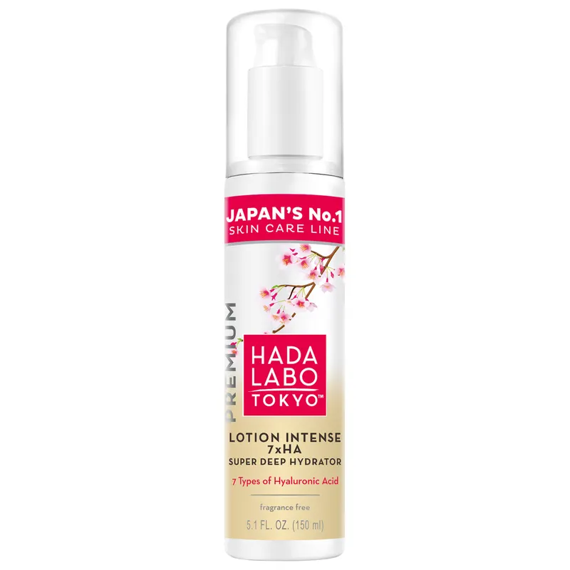 Hada Labo Tokyo Premium silnie nawilżający lotion do twarzy z 7 formami kwasu hialuronowego i Super Hyaluronic Acid™ 150 ml