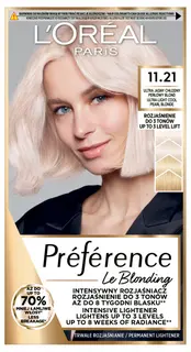 Loreal Preference Farba do Włosów 11.21 Moscow Ultrajasny Chłodny Perłowy Blond