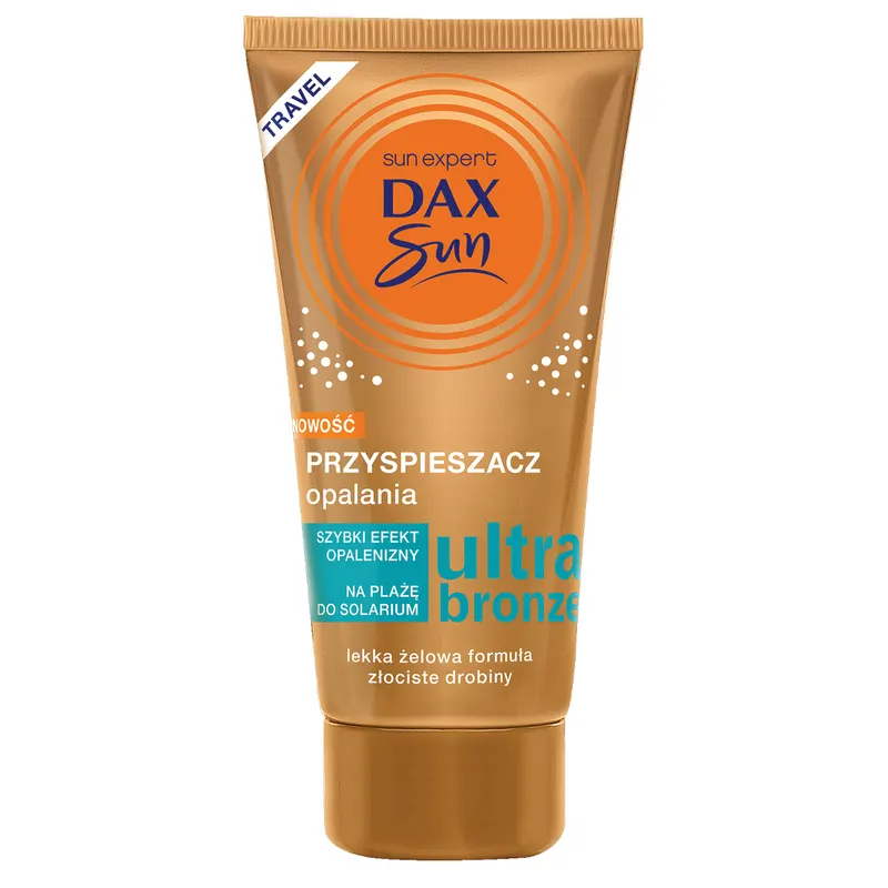 Dax Sun TRAVEL Przyspieszacz opalania ze złocistymi drobinkami