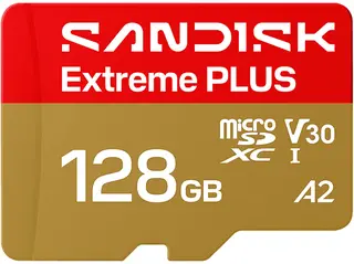 Karta pamięci SANDISK Extreme Plus microSDXC 128GB 250MB/s 120MB/s + adapter