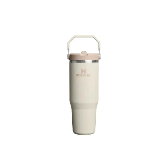Kubek termiczny Stanley Iceflow™ Flip Straw 2.0 Cream – 590 ml, kremowy
