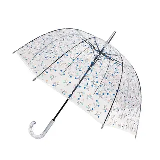 Długi parasol przezroczysty kopuła,dots tree