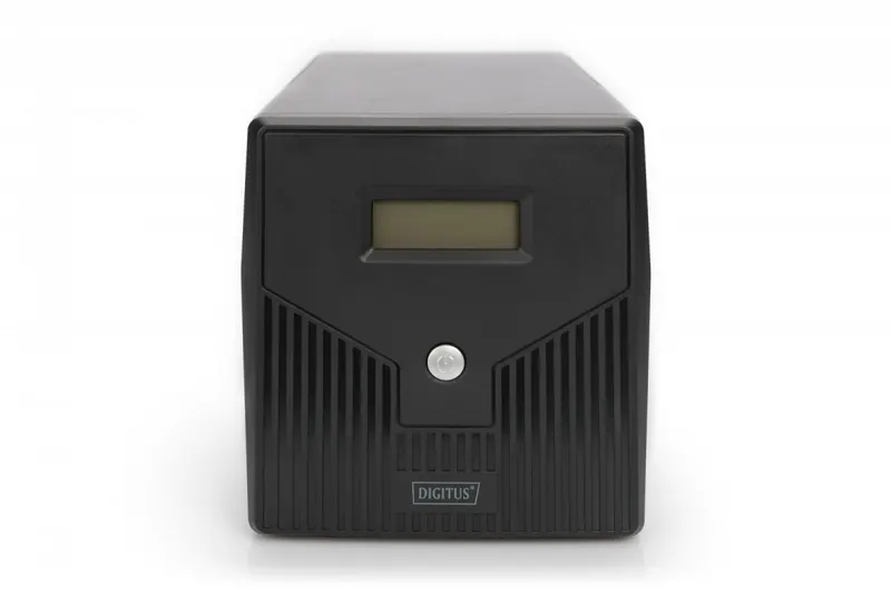 Digitus Zasilacz awaryjny UPS Line-Ineractive LCD, 1000VA/600W, 2x12V/7Ah, AVR, 4xSCHUKO, USB, RS232, RJ45