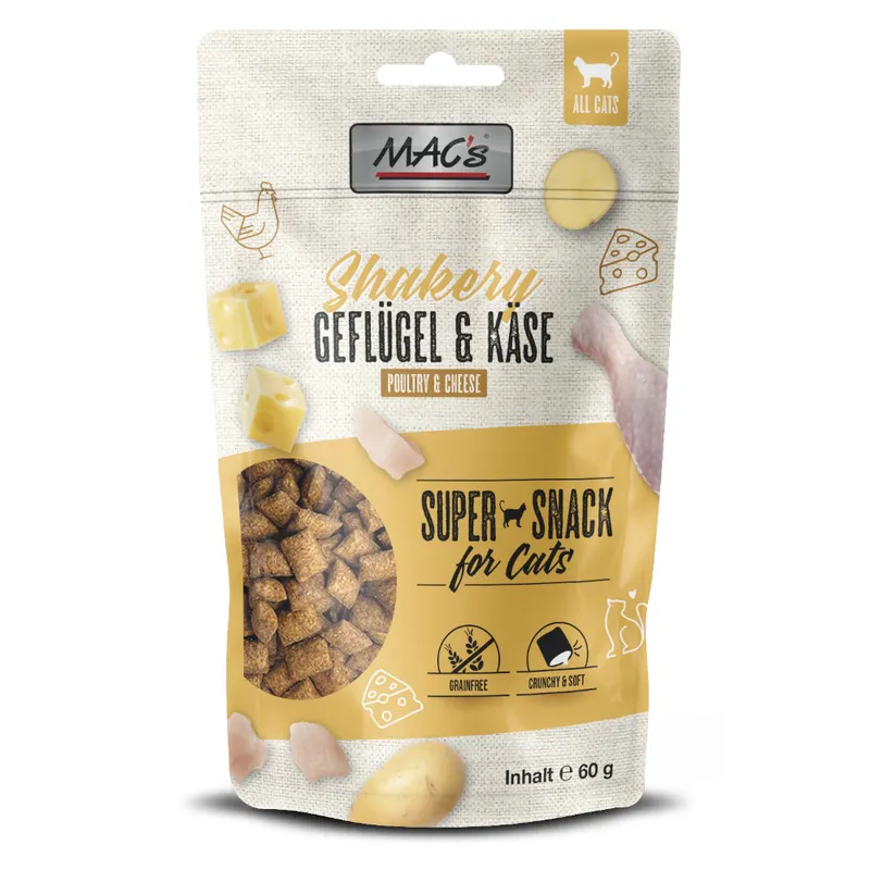 MAC's Cat Shakery Snack - Kurczak z serem, 60 g