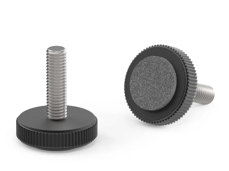 Stopka stała radełkowana z filcem D-32mm M10 x 16mm