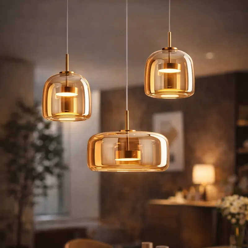 Celestelle – Szklana Lampa Wisząca w Stylu Art Deco