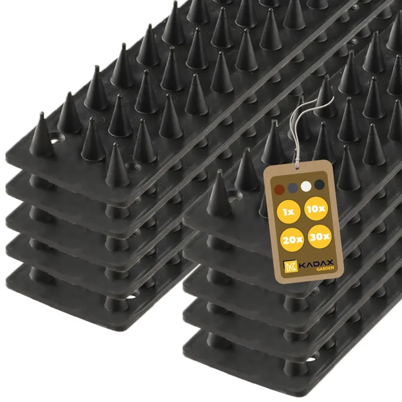 Plastikowe kolce Tosta przeciw ptakom 4,5 x 50 cm czarne 10 szt.