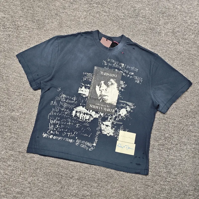 Yao Fashion Oversized Fit Vintage Unisex Street Style All Match Versatile Trendy Casual Comfortable Daily Tops T Shirt For Men