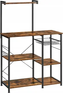 Szafka kuchenna REGAŁ stojący WYSPA Z PÓŁKAMI KOSZEM 40x90x134 vintage LOFT