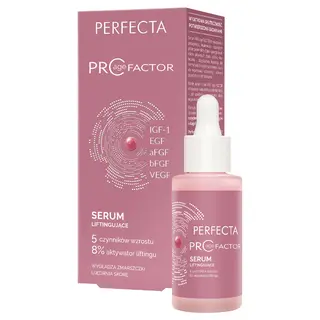 Perfecta Pro Age Factor Serum liftingujące z 5 bioaktywnymi czynnikami wzrostu i Aktywatorem Liftingu 30 ml