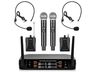 Zestaw mikrofonowy bezprzewodowy MUSIC MATE MM-550 Vocalsound Czarny