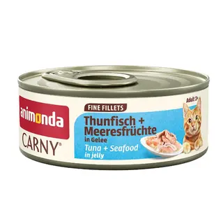 ANIMONDA Carny Adult Fine fillets Jelly White tuna + seafood - mokra karma dla kota - 60g