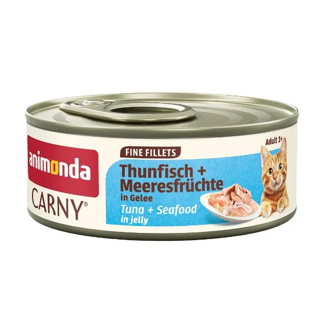 ANIMONDA Carny Adult Fine fillets Jelly White tuna + seafood - mokra karma dla kota - 60g
