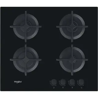 PŁYTA GAZOWA WHIRLPOOL AKT616/NB 59x51 CM GAZ NA SZKLE CZARNA 4 PALNIKI