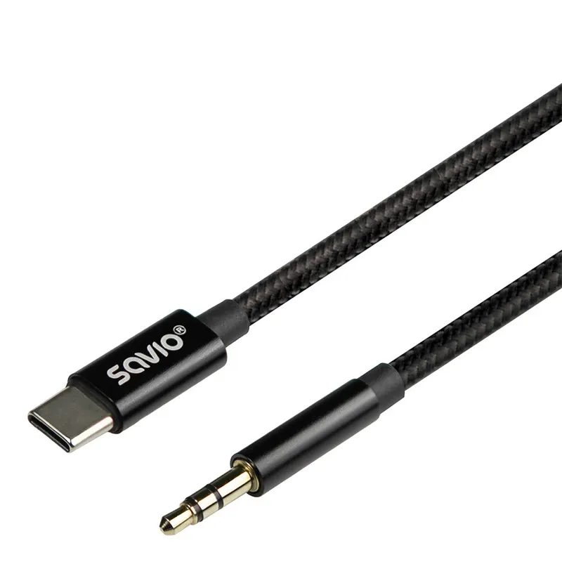 Savio Kabel USB-C do mini-Jack CL-187 1m