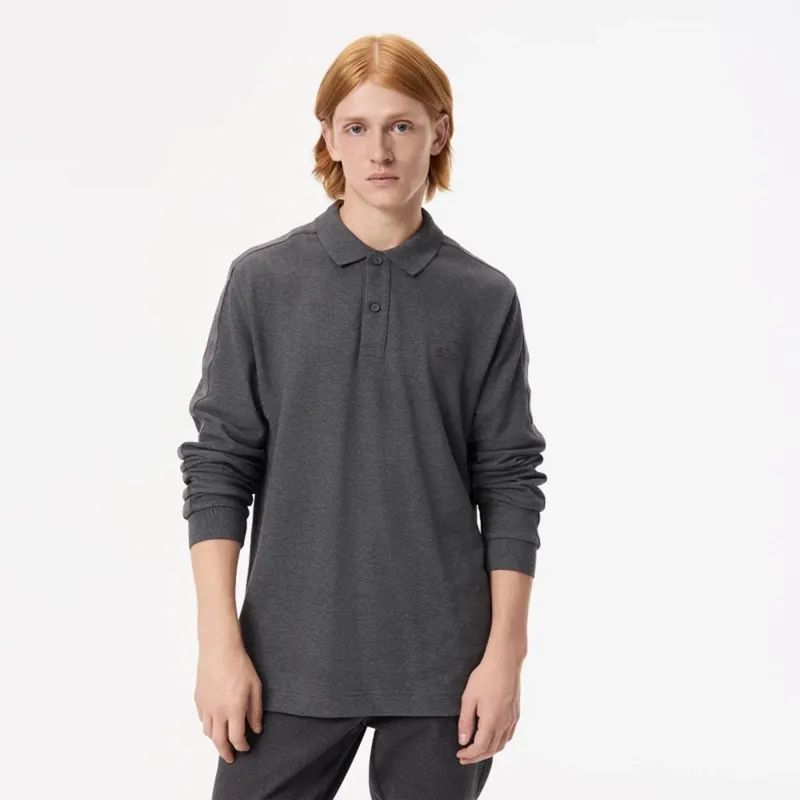Lacoste Męskie Polo Szary
