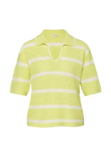 Polo z dzianiny z dekoltem w serek o kroju Relaxed Fit