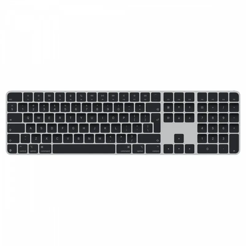 Apple Klawiatura Magic Keyboard z Touch ID i polem numerycznym dla modeli Maca z czipem Apple - angielski (międzynarodowy) - czarne klawisze