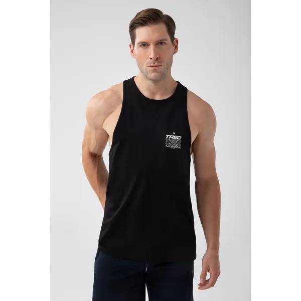 Czarny tank top męski TW BASIC TANK TOP 180 M BLACK - XXL