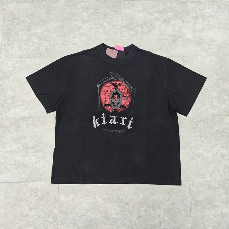 Yao Fashion Oversize Loose Retro Short Sleeve Tee Tops Casual Street Style High Street Men Clothing T Shirt For Men Unisex