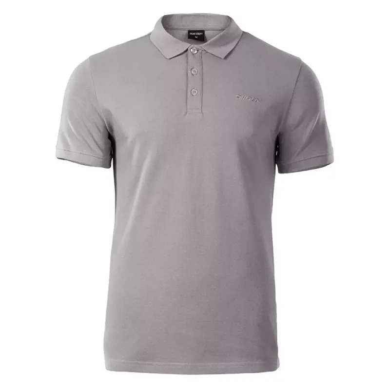 Koszulka polo męska Hi-Tec Romso - szara, Rozmiar XL
