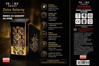 Znicz Solarny PROMETHEUS A1 GD – Złoty