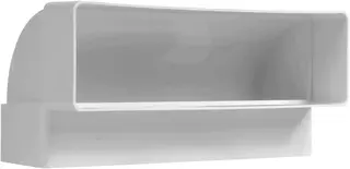 PROSTOKĄTNY ŁĄCZNIK RUROWY ABS 204X60MM KĄT 90 STOPNI DO KANAŁA