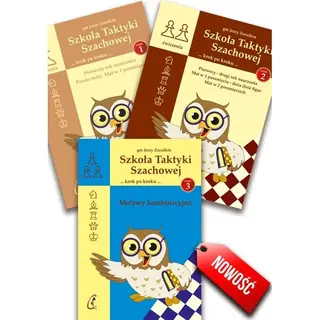 ZADANIA SZACHOWE KOMPLET cz.1-3/ SZACHY 1000 zadań Szkoła Taktyki Szachowej