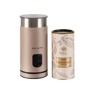 Zestaw spieniacza do mleka CHiATO milkPLAY i gorącej czekolady Whittard of Chelsea Luxury White