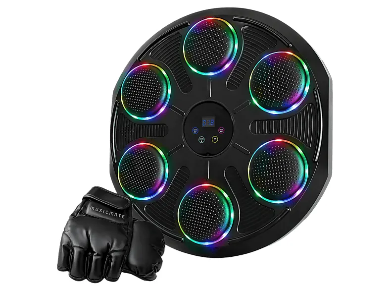 Muzyczna tarcza bokserska MUSIC MATE MM-DRM40-B FightDrum Czarny