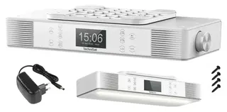 Radio kuchenne podszafkowe Wi-Fi FM Bluetooth TechniSat KitchenRadio Białe