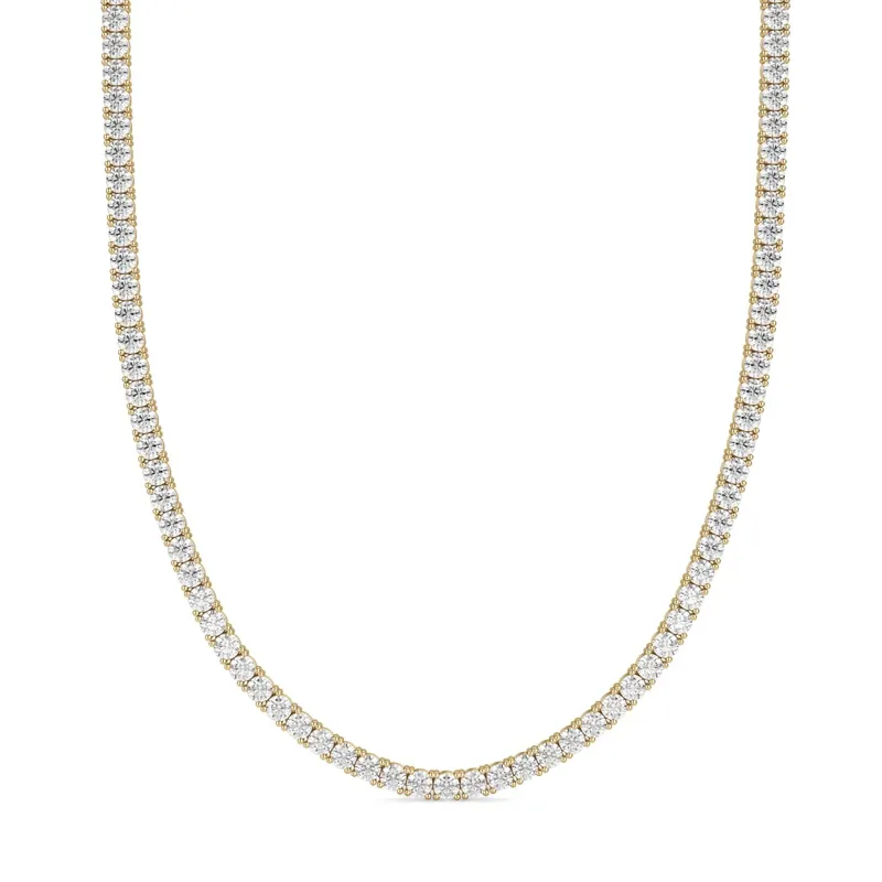 Naszyjnik Tenisowy Choker Laboratoryjny Diament 11.55 krt 585 Żółte Złoto (14K)