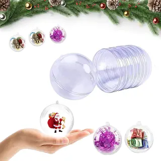Ozdoby choinkowe przezroczyste bombki do DIY 10 szt. 4 cm