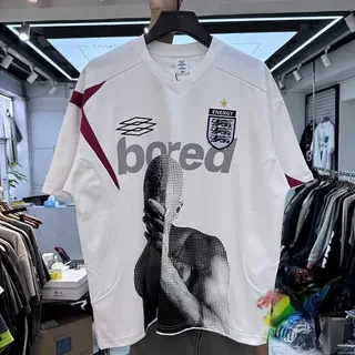 Summer Men T Shirts Retro color blocking patchwork badge portrait print T Shirt Men Women T-shirt Top Tees