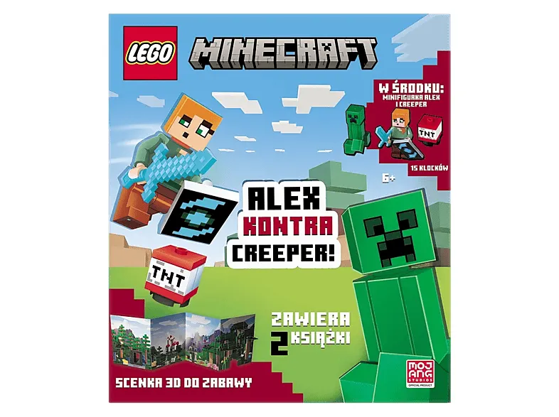 Książka LEGO Minecraft. Alex kontra Creeper Wielokolorowy