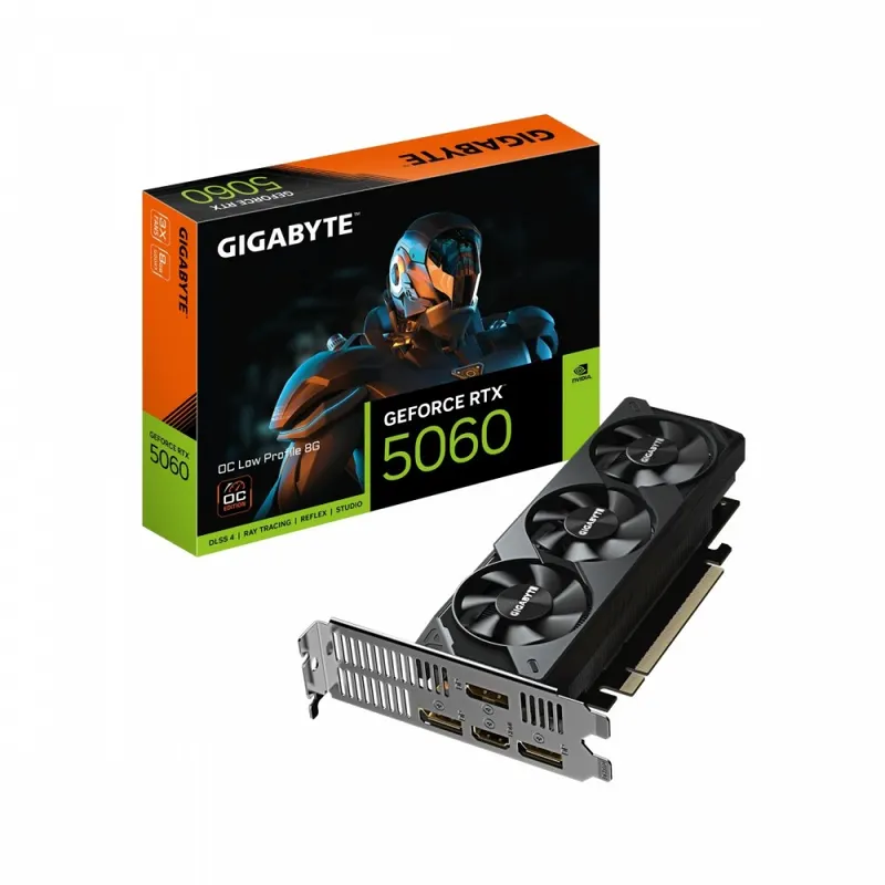Gigabyte Karta graficzna GeForce RTX 5060 OC Low Profile 8G GDDR7 3DP/HDMI