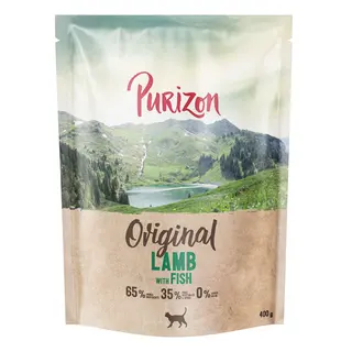Purizon Cat Adult, jagnięcina z rybą – Original Daily 65% - 400 g