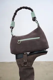 Torebka zamszowa Mint Chocolate ONE SIZE