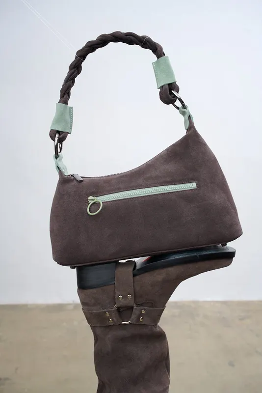Torebka zamszowa Mint Chocolate ONE SIZE