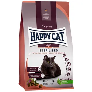 Happy Cat Supreme Sterilised, łosoś atlantycki - 1,3 kg