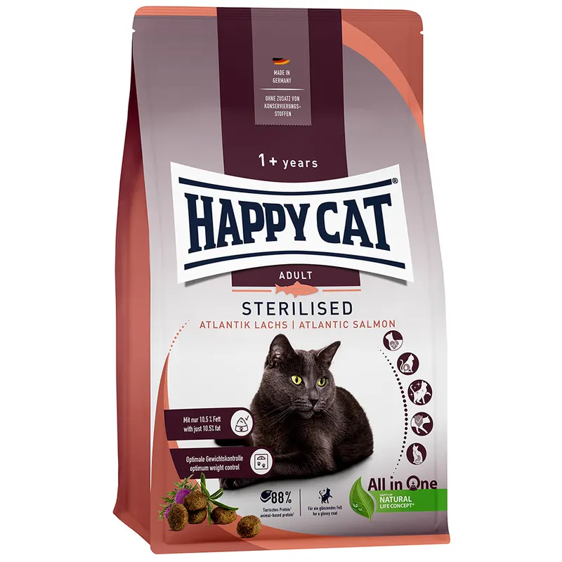 Happy Cat Supreme Sterilised, łosoś atlantycki - 10 kg