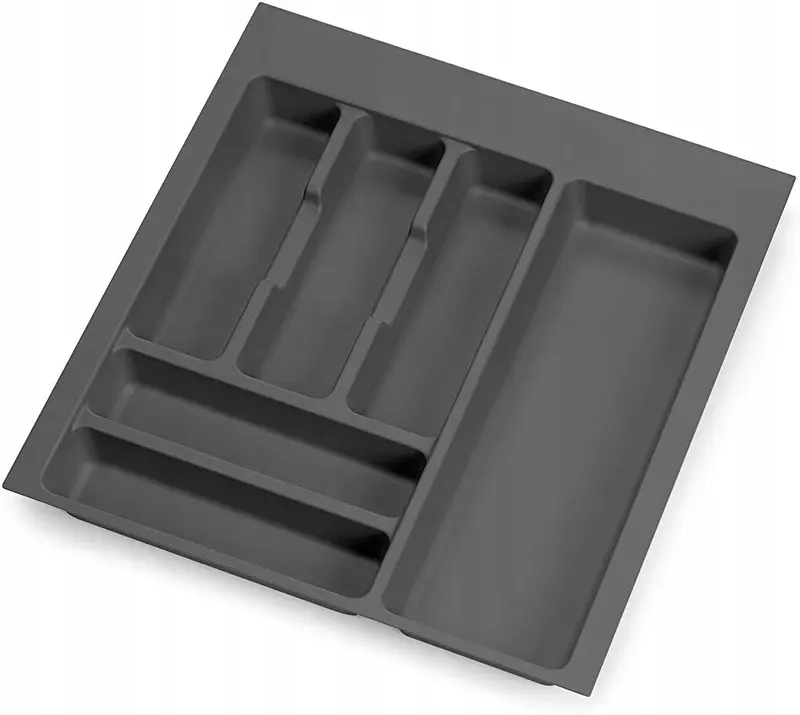 ORGANIZER SZTUĆCÓW DO SZUFLADY 436X482MM 6 PRZEGRÓDEK SZARY
