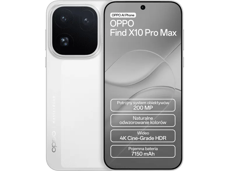 Smartfon OPPO Find X10 Pro Max 5G 12 GB/ 512 GB Biały