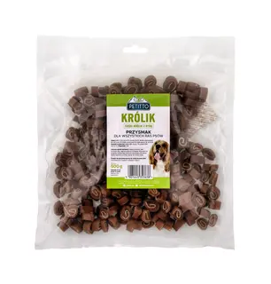 PETITTO Sushi królik z rybą - przysmak dla psa - 500g