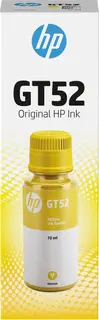 Butelka z oryginalnym żółtym atramentem HP GT52
